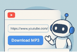 AI robot downloading mp3 from youtube